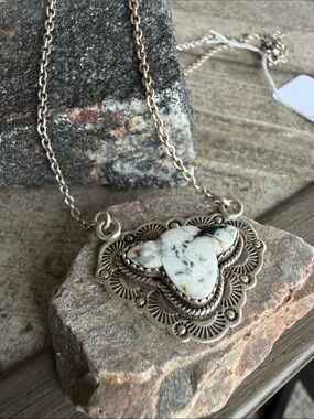 White Buffalo Cow Necklace